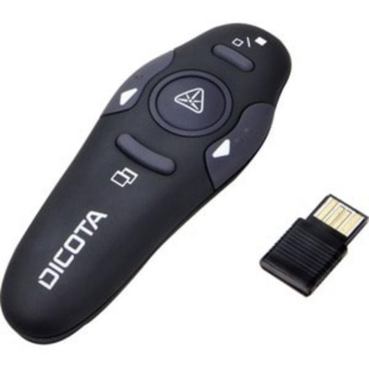 Presentador inalámbrico DICOTA D30933 RF USB 10 m Negro
