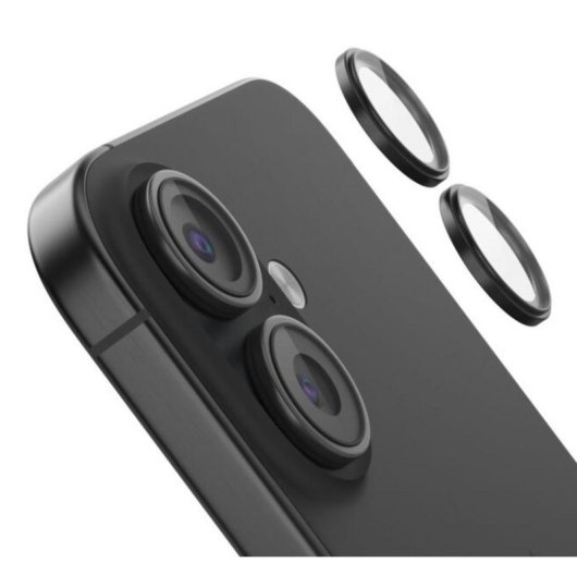 Protector de cámara templado Belkin ScreenForce para iPhone 16 y 16 Plus