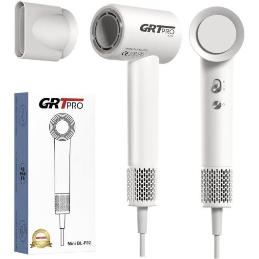 Sèche-cheveux Ionique Professionnel Dam Electronics Mini Air 2200W 4 Températures 2 Vitesses Blanc