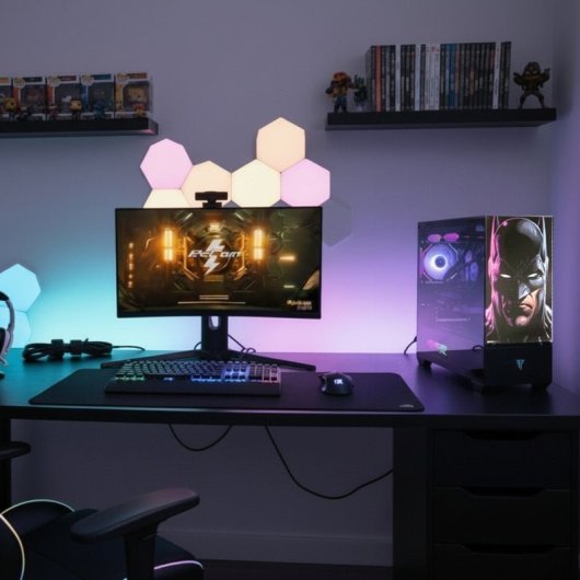 PC fisso PcCom Ready AMD Ryzen 7 5800X 32GB 1TB SSD RTX 5060 Ti Batman I Edition