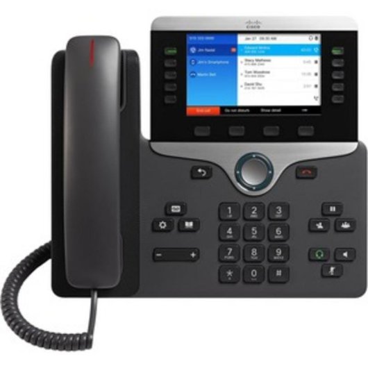 Telefone IP Cisco 8851 Preto com Ecrã 5" e Bluetooth