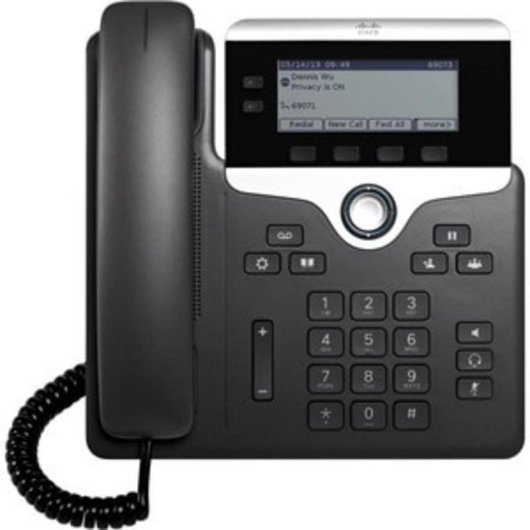 IP-Telefon Cisco 7821 2 Leitungen Schwarz/Silber Schreibtisch/Wand