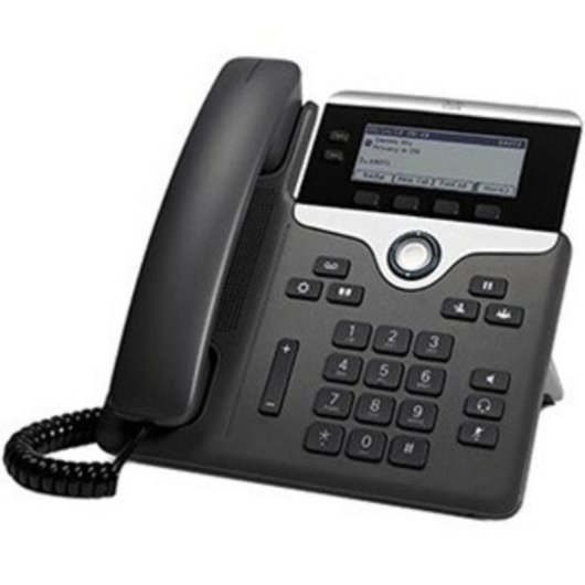 Cisco 7821 IP-Telefon, 2 Leitungen, Silber/Schwarz, Wand/Schreibtisch, LCD-Display