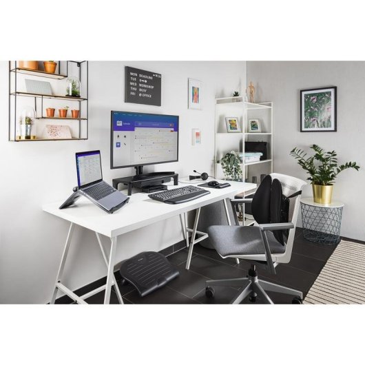 Reposapiés Kensington SoleSaver Negro Ajustable Inclinación