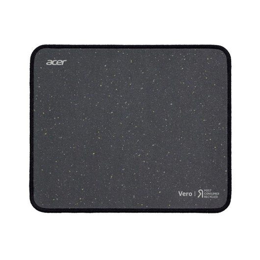 Tappetino per Mouse Acer Vero ECO Nero Monocromatico 180 x 220 mm