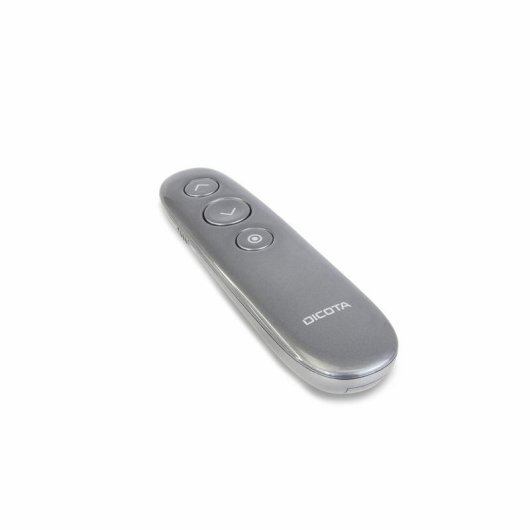 Presentador inalámbrico DICOTA D32058 RF USB Gris con puntero láser y mando a distancia