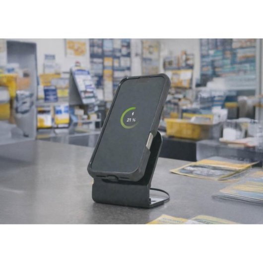 Base de carga Mobilis 020033 para móvil y handheld con cargador USB-C 65W