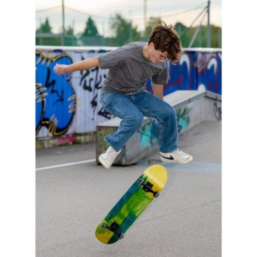 Monopatín classique Schildkröt Bigflip 31 bois d'érable roues 54 mm multicolore
