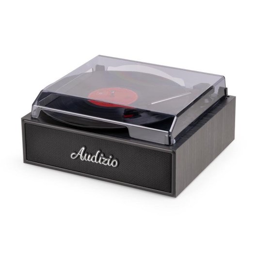 Audizio Reno – Tocadiscos Para Vinilo Con Altavoces Estéreo Integrados Y Bluetooth, Acabado En Color Negro