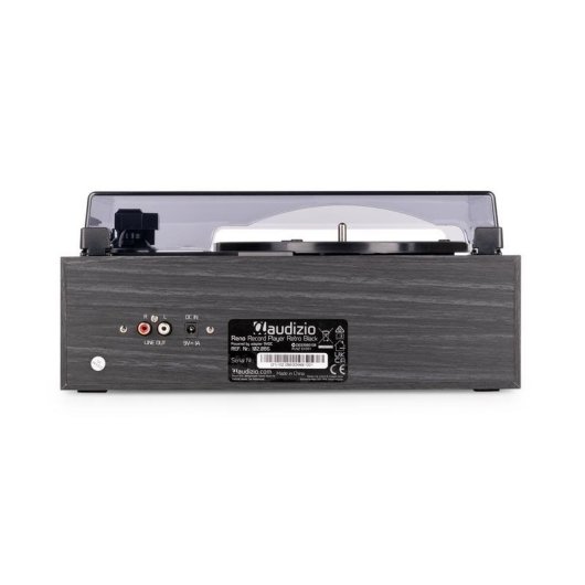 Audizio Reno – Tocadiscos Para Vinilo Con Altavoces Estéreo Integrados Y Bluetooth, Acabado En Color Negro