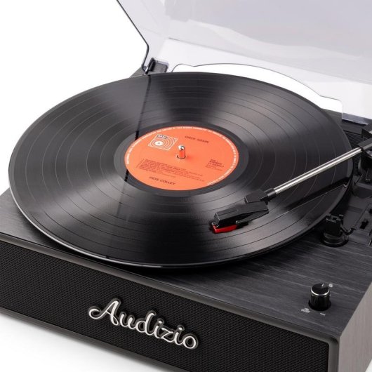 Audizio Reno – Tocadiscos Para Vinilo Con Altavoces Estéreo Integrados Y Bluetooth, Acabado En Color Negro