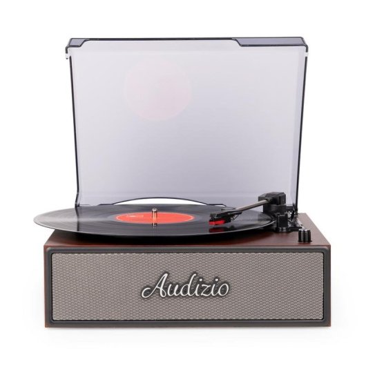 Tocadiscos Audizio Reno-WD Bluetooth Madera 3 Velocidades Altavoces Integrados