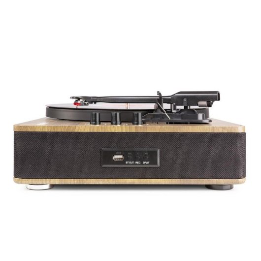 Tocadiscos Fenton RP162LW Bluetooth USB 3 Velocidades Grabador MP3