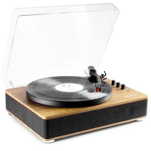 Tocadiscos Fenton RP162LW Bluetooth USB 3 Velocidades Grabador MP3