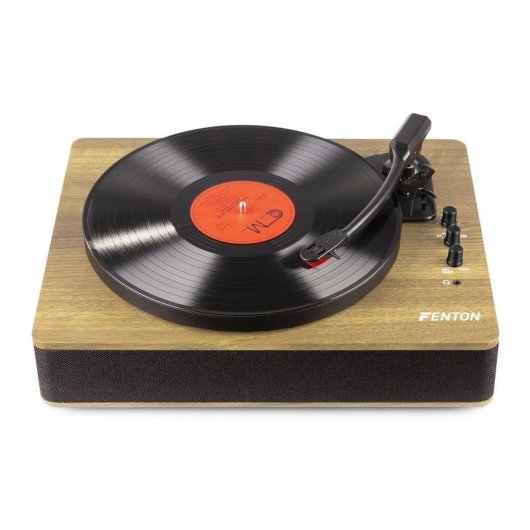 Tocadiscos Fenton RP162LW Bluetooth USB 3 Velocidades Grabador MP3