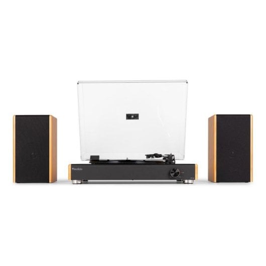 Tocadiscos Audizio RP335BB 80W RMS Bluetooth 5.3 USB MP3 madera bambú