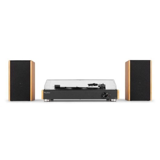 Tocadiscos Audizio RP335BB 80W RMS Bluetooth 5.3 USB MP3 madera bambú