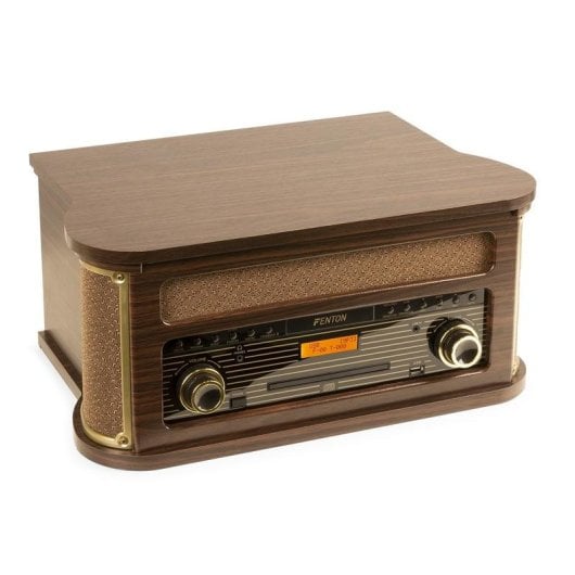 Tocadiscos Fenton Memphis 50W RMS Bluetooth Radio DAB+ CD Cassette USB