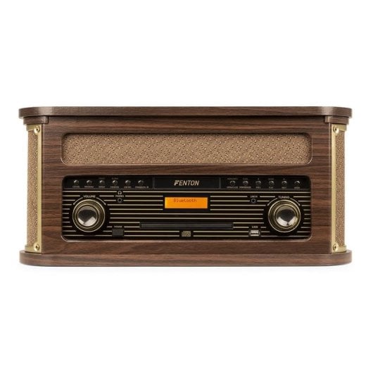 Tocadiscos Fenton Memphis 50W RMS Bluetooth Radio DAB+ CD Cassette USB