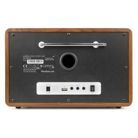 Radio Audizio Lucca 60W RMS Internet DAB+ FM Bluetooth 5.0 CD USB/SD