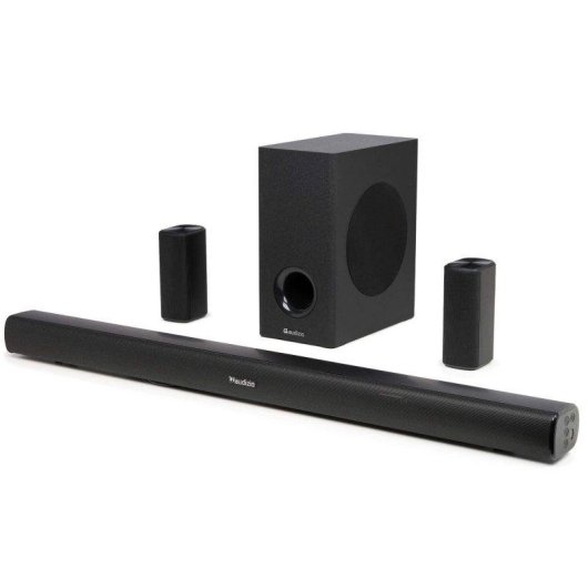 Barra de Sonido Audizio SB100 5.1 160W Bluetooth HDMI ARC Negra Surround