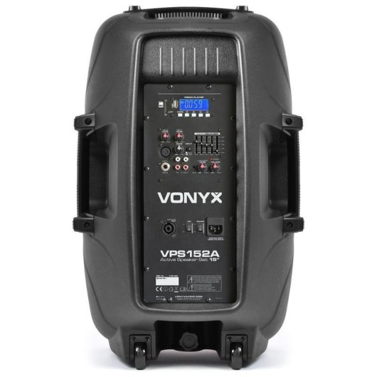 Altavoces Vonyx VPS152A 500W RMS Bluetooth USB SD Micrófono Trípodes