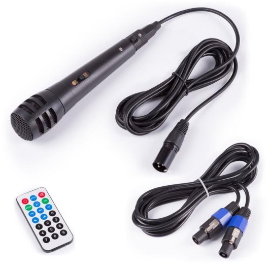 Altavoces Vonyx VPS152A 500W RMS Bluetooth USB SD Micrófono Trípodes