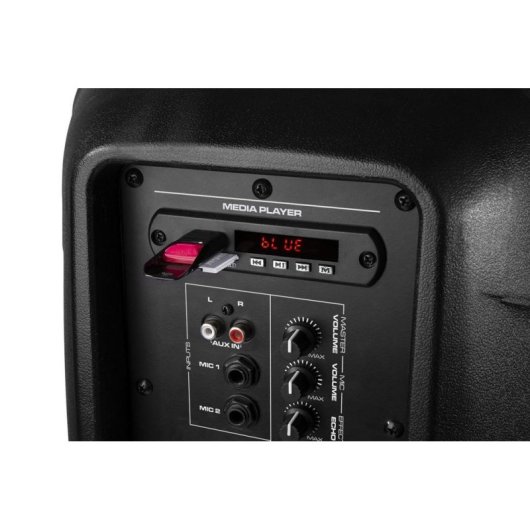 Sistema de sonido activo Vonyx VPS102A 600W Bluetooth USB SD Micrófono LED