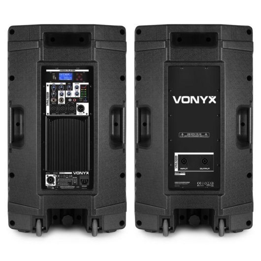 Altavoces Vonyx VSA120S 400W RMS Bluetooth USB Micrófono Guitarra