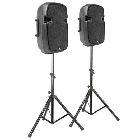 Conjunto altavoces Vonyx SPJ-1000A 800W RMS 10" activos con soportes y bolsa