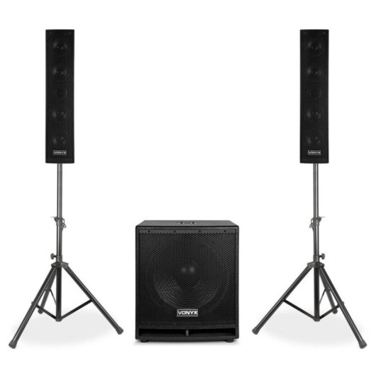 Sistema de megafonía Vonyx VX880BT 1000W RMS Bluetooth USB SD micrófono