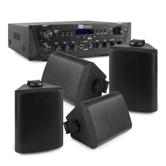 Pack sistema sonido Power Dynamics BGO50 120W RMS Bluetooth USB SD FM