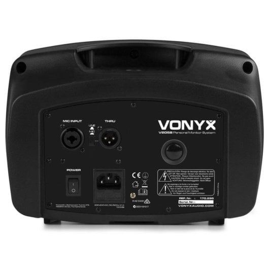 Monitor de escenario Vonyx V205B 80W Bluetooth USB reproductor mp3