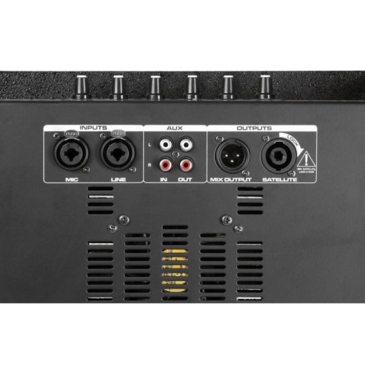 Sistema de megafonía Vonyx VX1200 750W RMS Alámbrico con subwoofer 12"