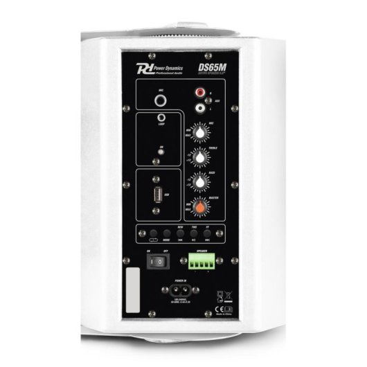 Altavoces Power Dynamics DS65MW 60W RMS Bluetooth USB Blanco 2 vías