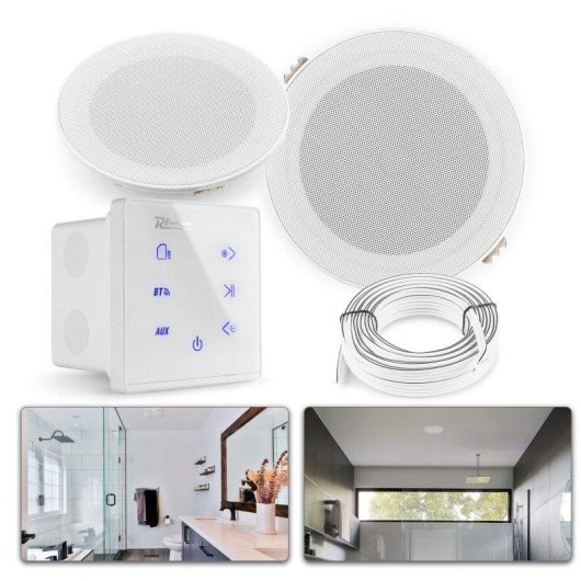 Altavoz baño Power Dynamics A50 40W RMS Bluetooth USB microSD táctil