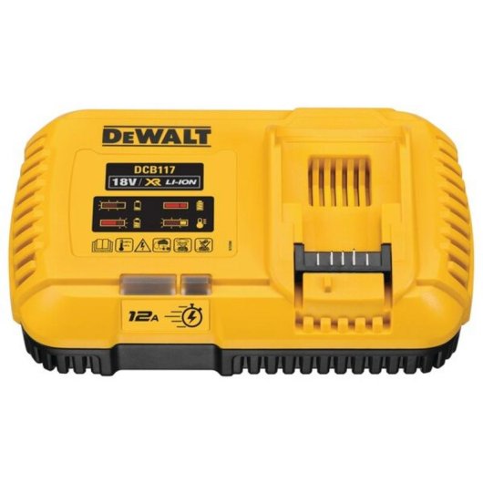Carregador DeWALT DCB117-QW 18 V 12 A para baterias XR e XR FLEXVOLT