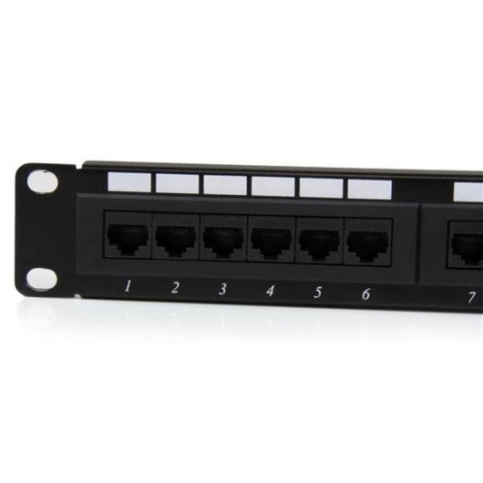 Panel de Parcheo StarTech C6PANEL24 24 Ports Cat6 110 Rack 1U
