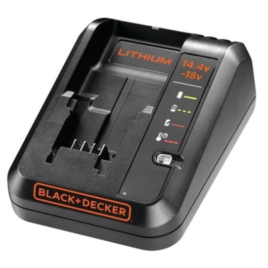 Carregador Black & Decker BDC1A 14.4-18V Ião Lítio Preto
