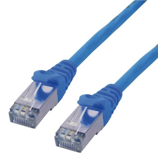 Cable réseau MCL Cat6a 1,5 m S/FTP Bleu