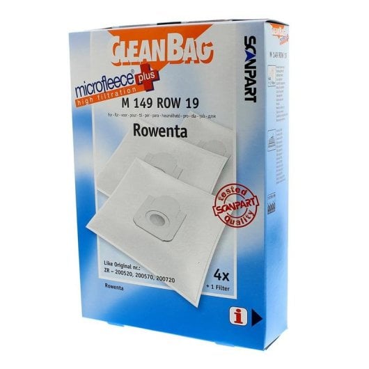 Bolsas para aspiradora Rowenta MicroFleece Plus Universal Blanco 4 unidades