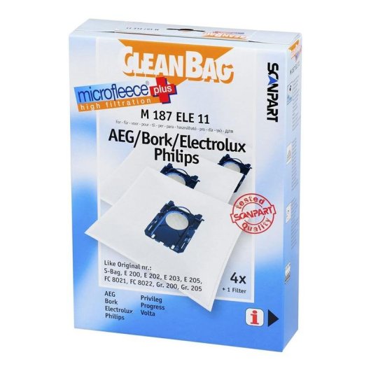 Bolsa de aspiración AEG Cleanbag M 187 ELE 11 5 piezas