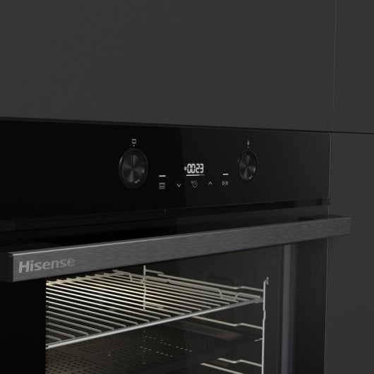 Horno Multifunción Hisense BI64223EPBG 78L 60cm Pirolítico A++ AirFryer Pizza Negro