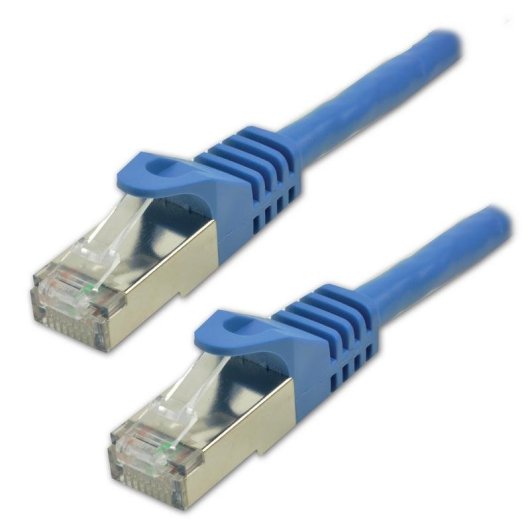 Cable de red MCL Cat7 S/FTP 0,5 m azul RJ-45 a RJ-45