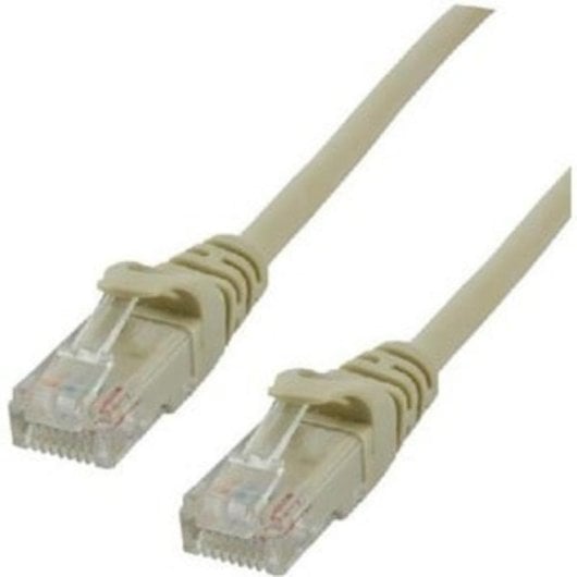 Cable de red MCL Cat6 U/UTP 0,5 m gris con conectores RJ-45