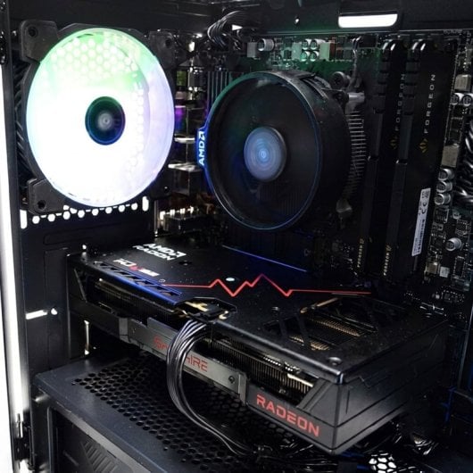 Desktop PcCom Lite AMD Ryzen 5 5500 16GB 1TB SSD RX 9060 XT Space Edition