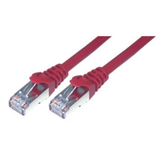 Cable de red MCL RJ45 Cat6 0,5 m Rojo F/UTP