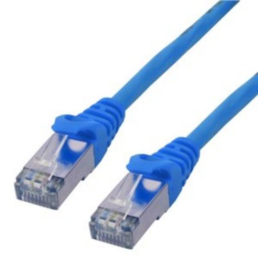 Cable de red MCL RJ45 Cat6 0,5 m Azul blindado F/UTP