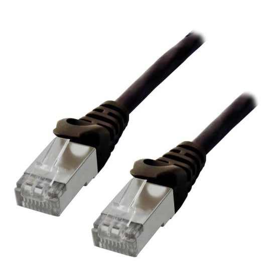 Cable de red MCL Cat6 1 m Negro F/UTP RJ-45