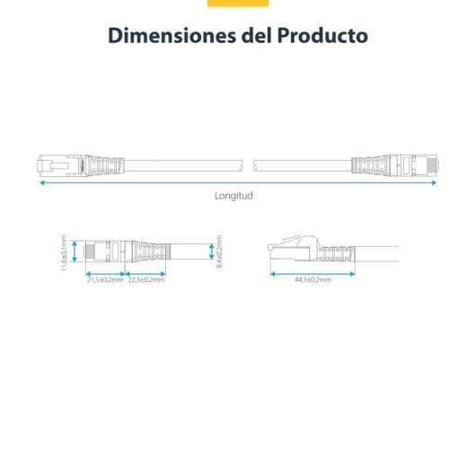 Cavo di Rete StarTech CAT8 1m Snagless S/FTP Bianco 25G/40G PoE++ 100W